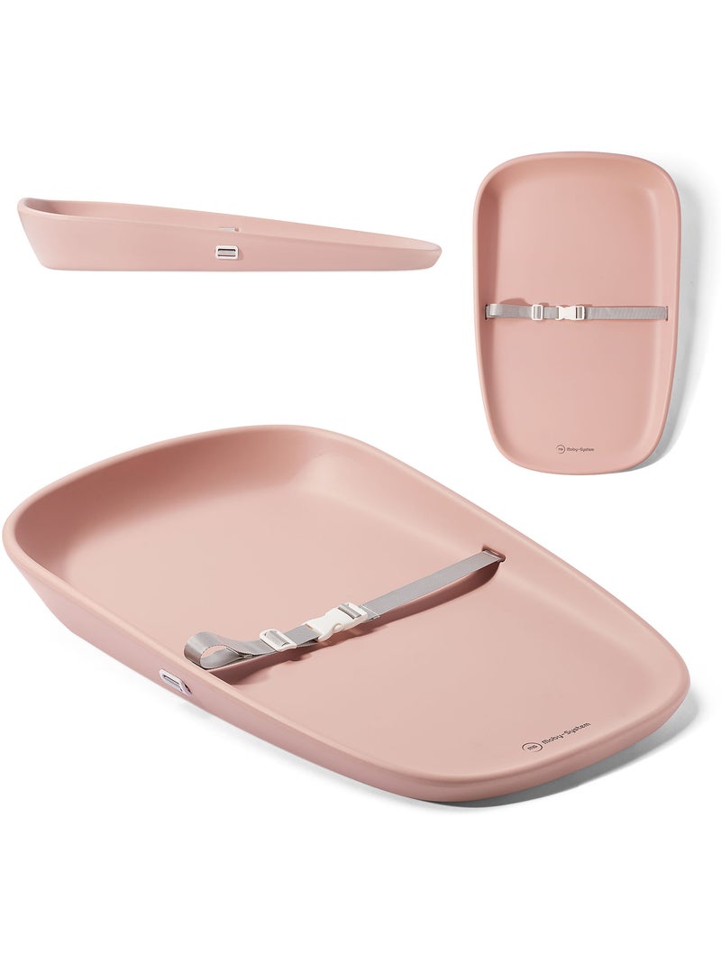 Moby-system baby nest - muda-fraldas macio, seguro e higiénico para bebés Rosa - Kiabi