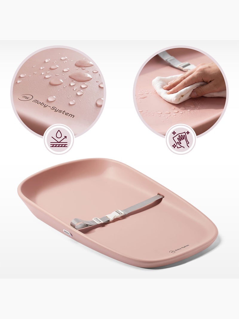 Moby-system baby nest - muda-fraldas macio, seguro e higiénico para bebés Rosa - Kiabi