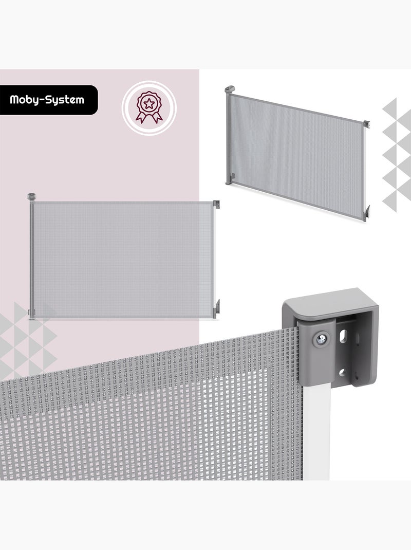 Moby-system homesafe - barreira de segurança retrátil para crianças Cinza - Kiabi