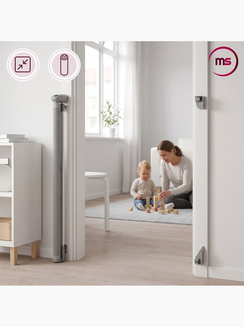 Moby-system homesafe - barreira de segurança retrátil para crianças Cinza - Kiabi