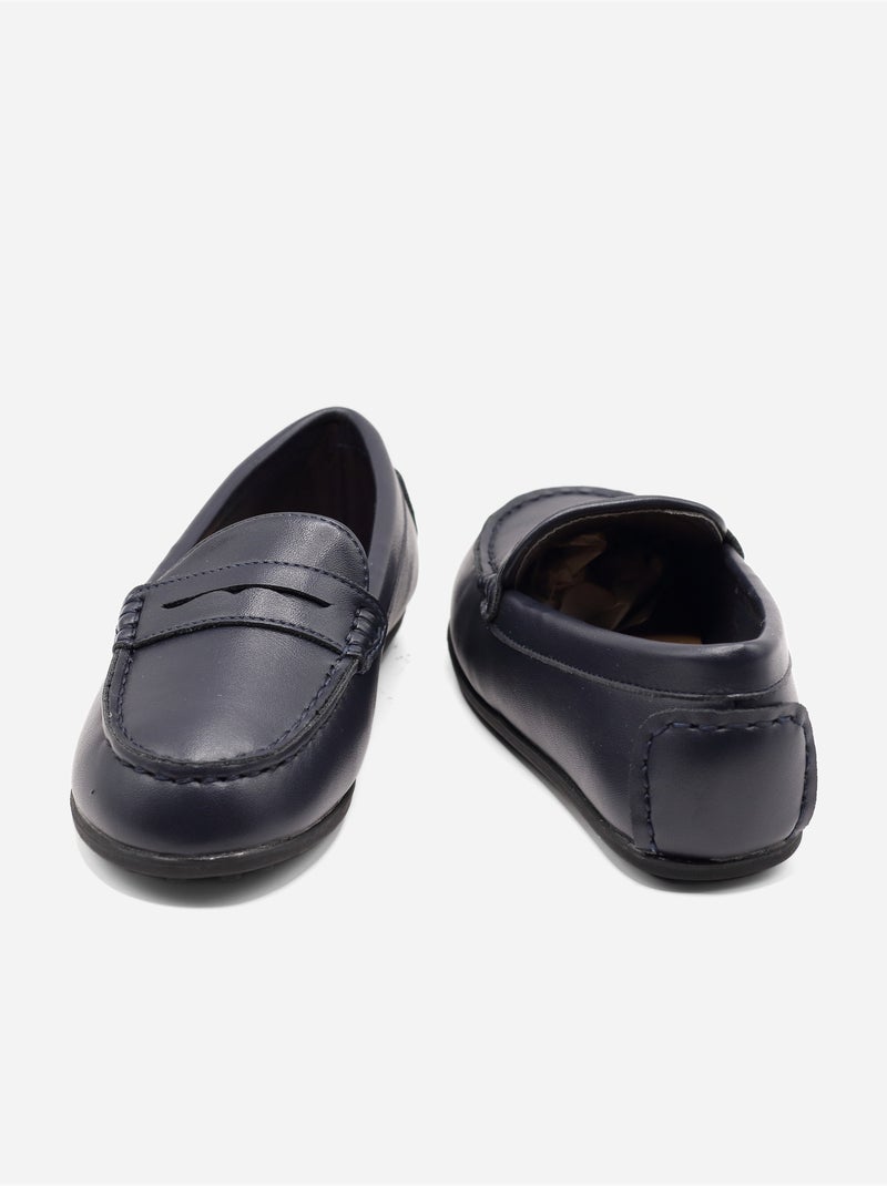 Mocassim alça cruzada Azul escuro - Kiabi