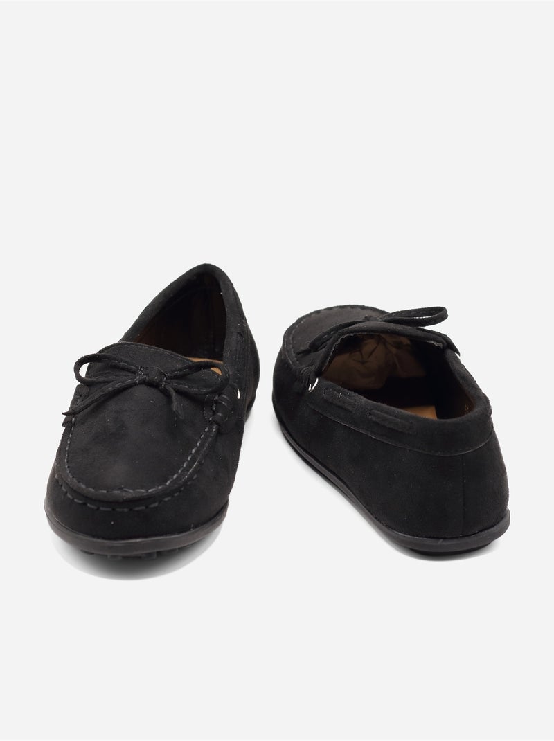 Mocassim alça cruzada Preto - Kiabi