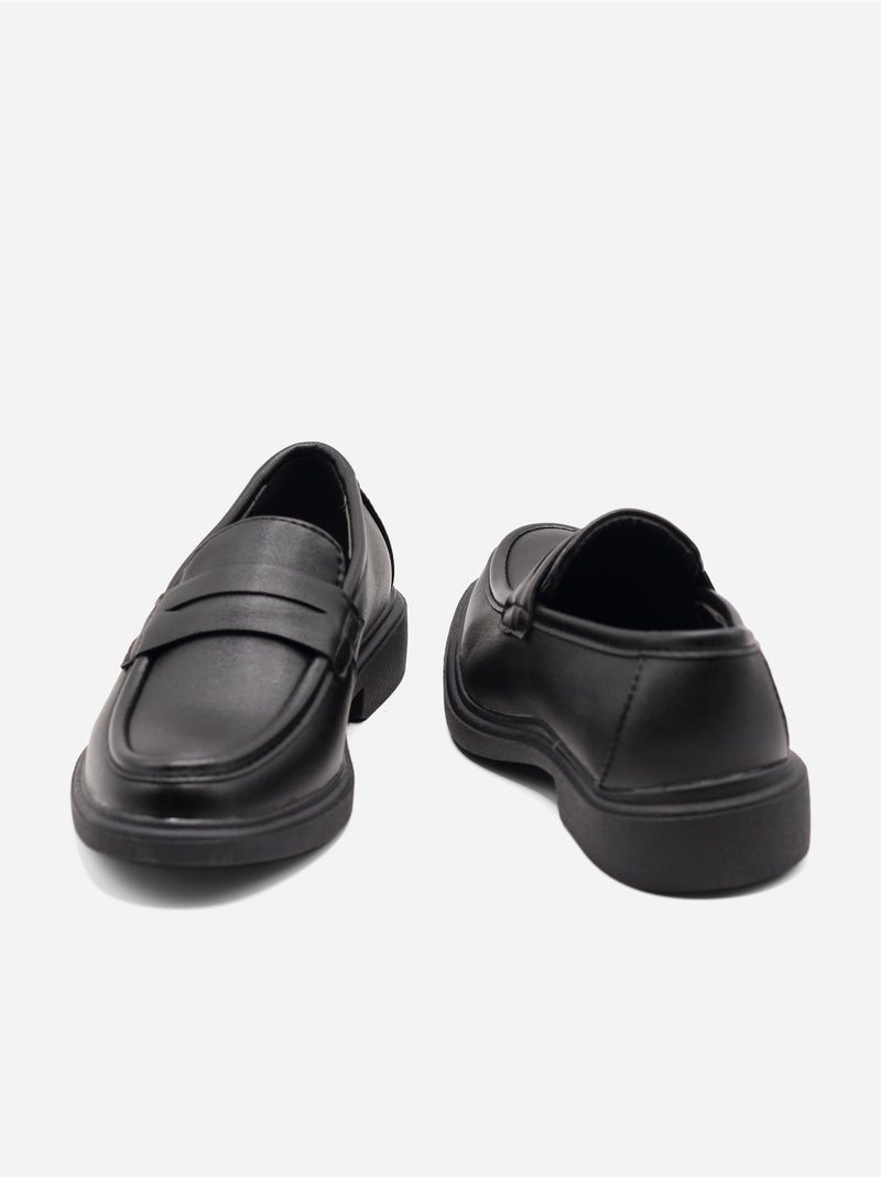 Mocassim alça cruzada Preto - Kiabi