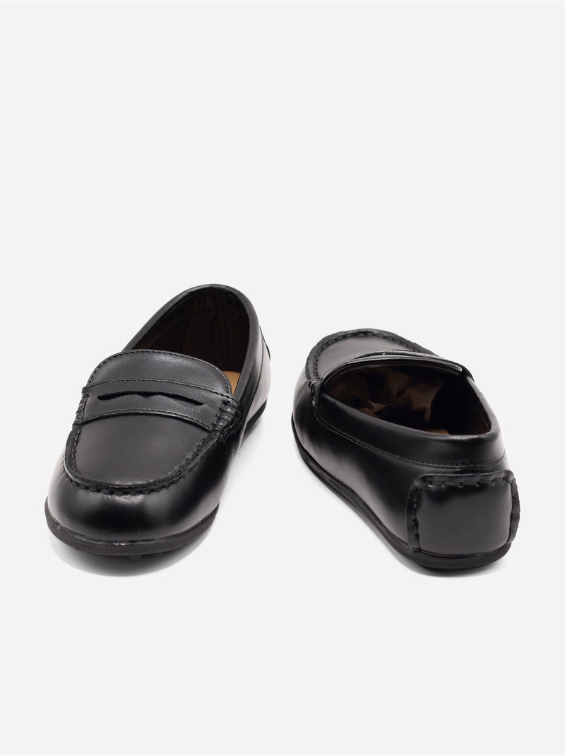Mocassim alça cruzada Preto - Kiabi