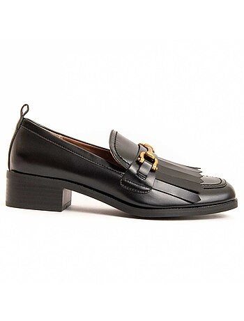 Mocassim Com Salto Material Sintético Montevita
