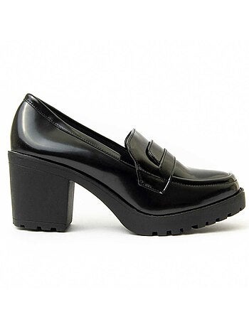 Mocassim Com Salto Material Sintético Montevita