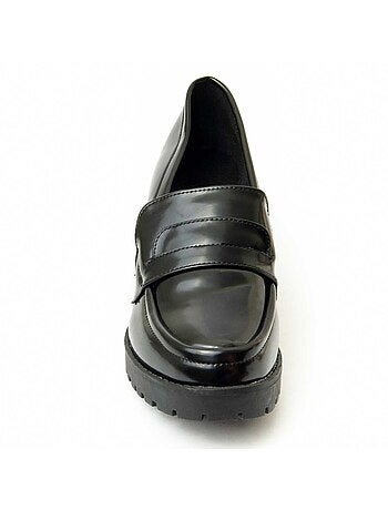 Mocassim Com Salto Material Sintético Montevita