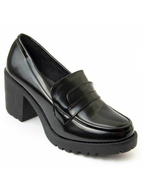 Mocassim Com Salto Material Sintético Montevita - Kiabi Mocassim Com Salto Material Sintético Montevita - Kiabi