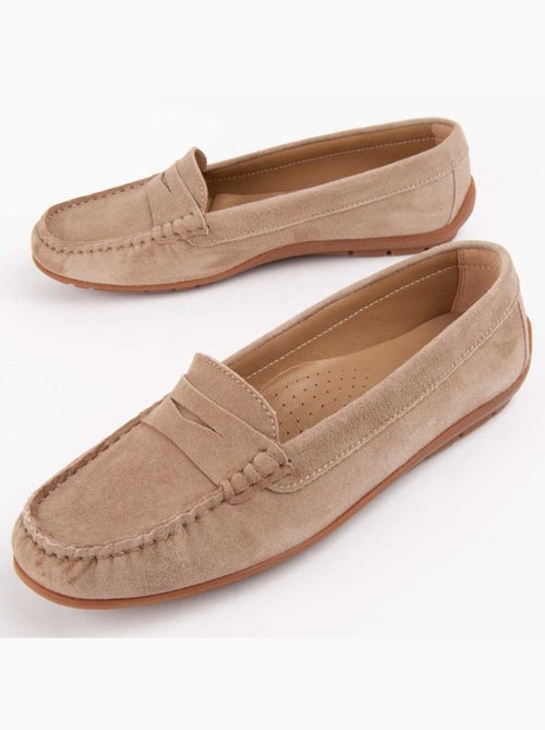 Mocassim Couro Natural Purapiel - Kiabi Mocassim Couro Natural Purapiel - Kiabi