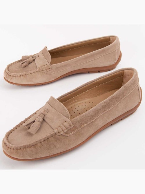 Mocassim Couro Natural Purapiel - Kiabi Mocassim Couro Natural Purapiel - Kiabi