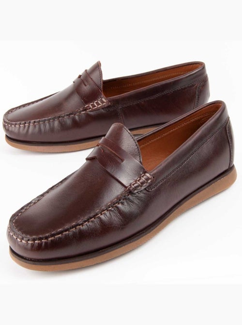Mocassim Couro Natural Purapiel - Kiabi Mocassim Couro Natural Purapiel - Kiabi