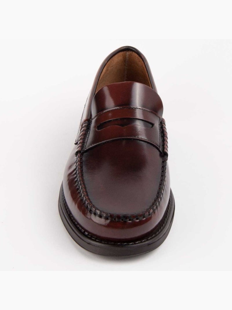 Mocassim Couro Natural Purapiel Castanho - Kiabi