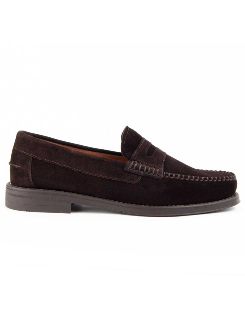 Mocassim Couro Natural Purapiel Castanho - Kiabi