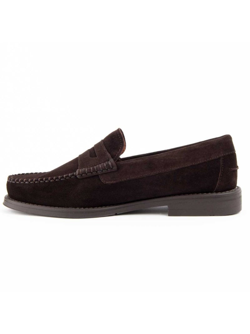 Mocassim Couro Natural Purapiel Castanho - Kiabi