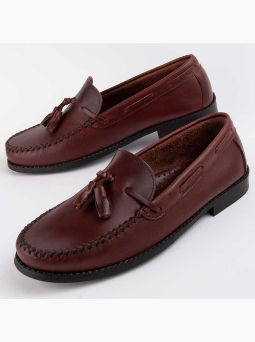 Mocassim Couro Natural Purapiel - Kiabi Mocassim Couro Natural Purapiel - Kiabi