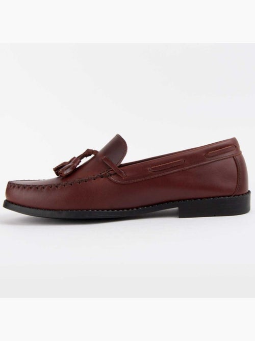 Mocassim Couro Natural Purapiel - Kiabi Mocassim Couro Natural Purapiel - Kiabi