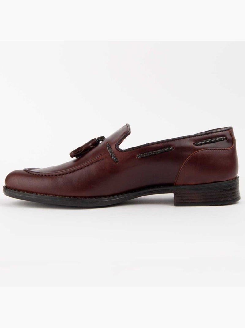 Mocassim Couro Natural Purapiel Castanho - Kiabi