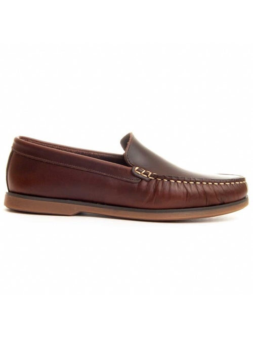Mocassim couro natural purapiel - Kiabi