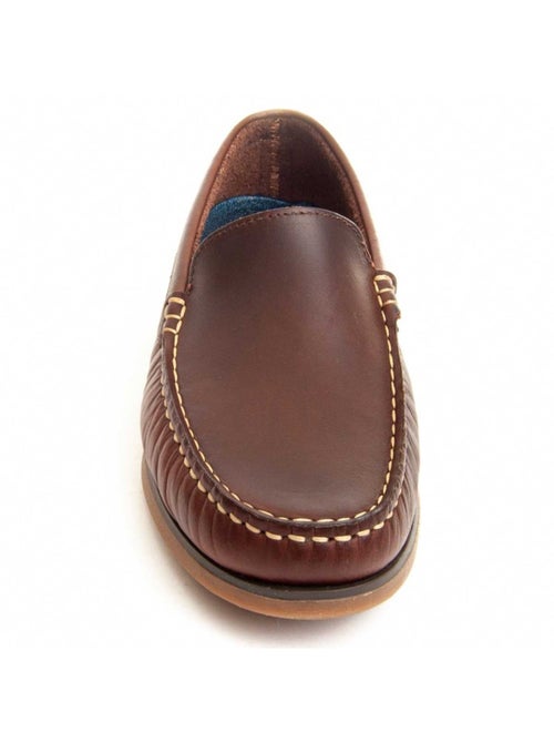 Mocassim couro natural purapiel - Kiabi