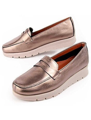 Mocassim Couro Natural Purapiel