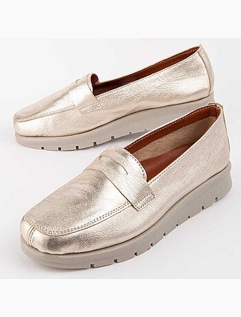 Mocassim Couro Natural Purapiel