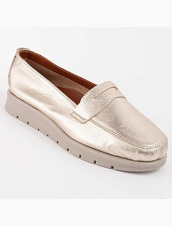 Mocassim Couro Natural Purapiel
