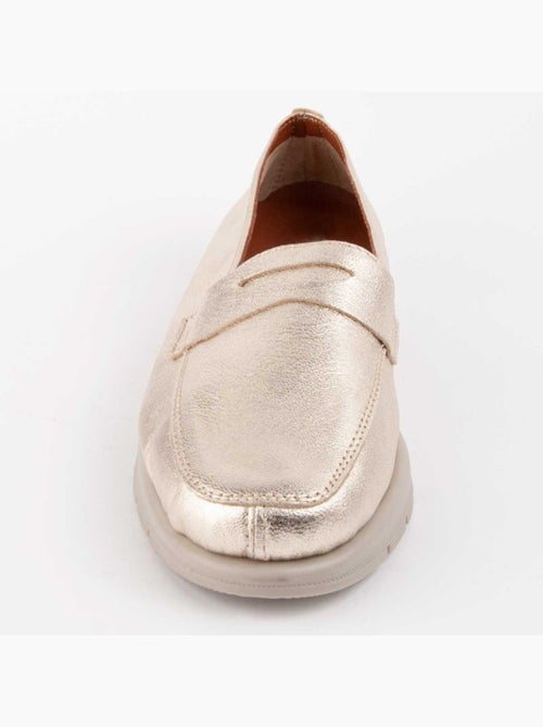Mocassim Couro Natural Purapiel - Kiabi