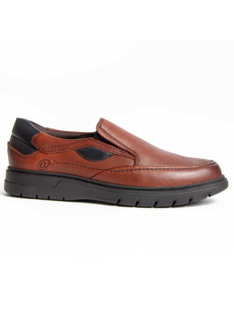Mocassim Couro Natural Purapiel Preto - Kiabi