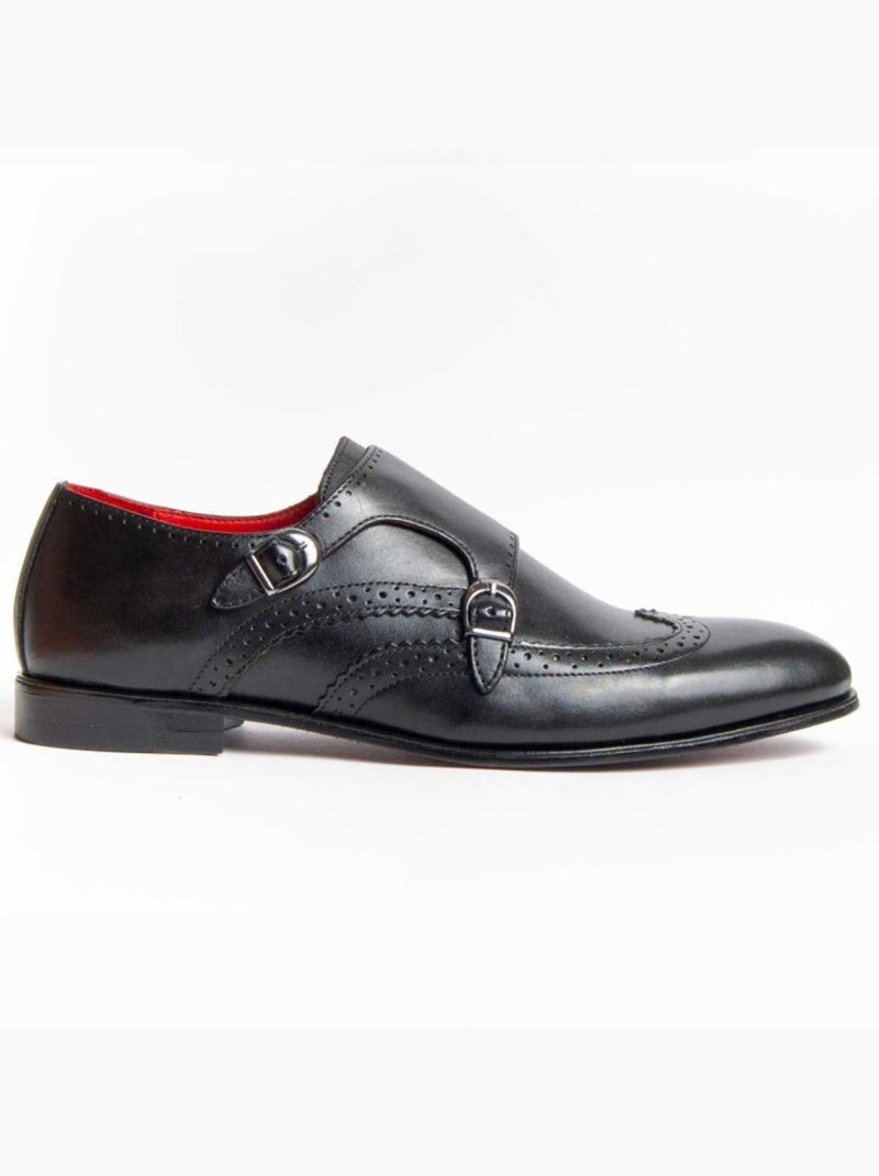Mocassim Couro Natural Purapiel Preto - Kiabi