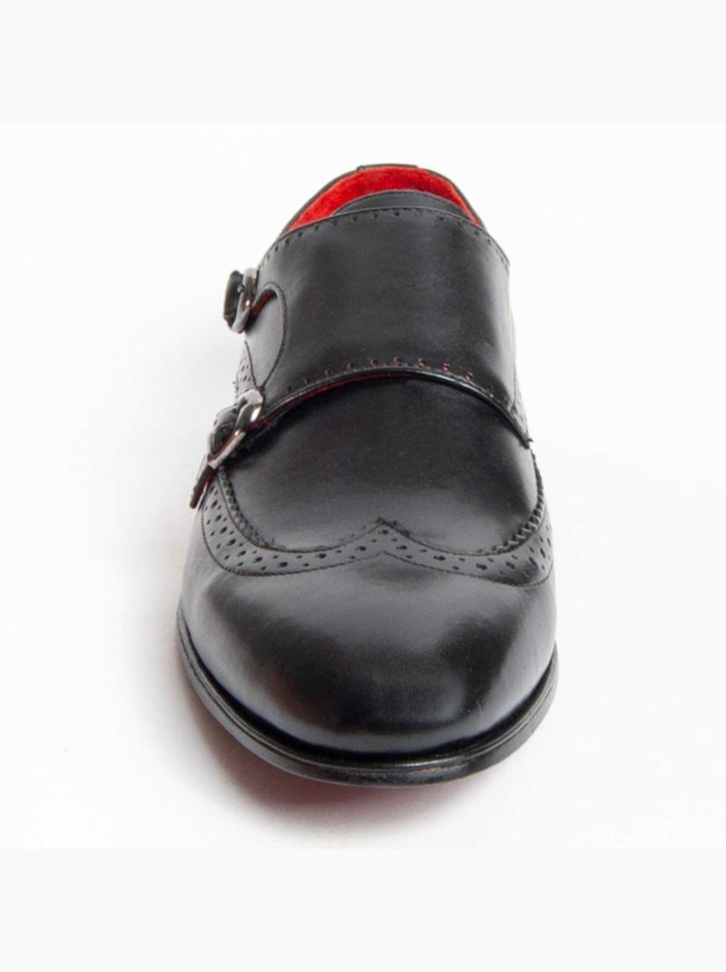 Mocassim Couro Natural Purapiel Preto - Kiabi