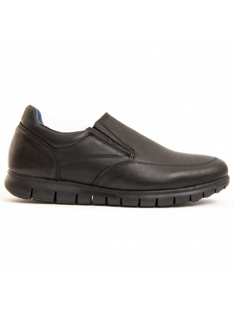 Mocassim Couro Natural Purapiel Preto - Kiabi