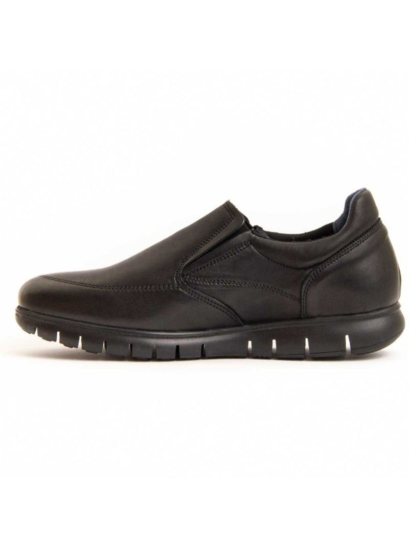 Mocassim Couro Natural Purapiel Preto - Kiabi