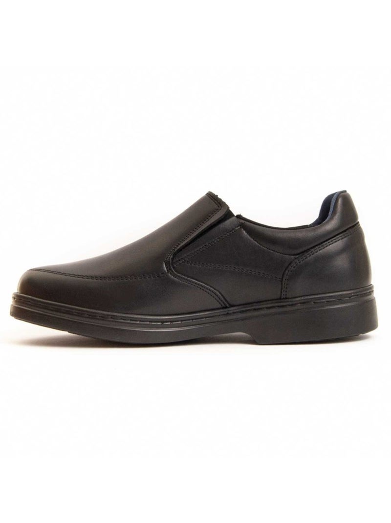 Mocassim Couro Natural Purapiel Preto - Kiabi