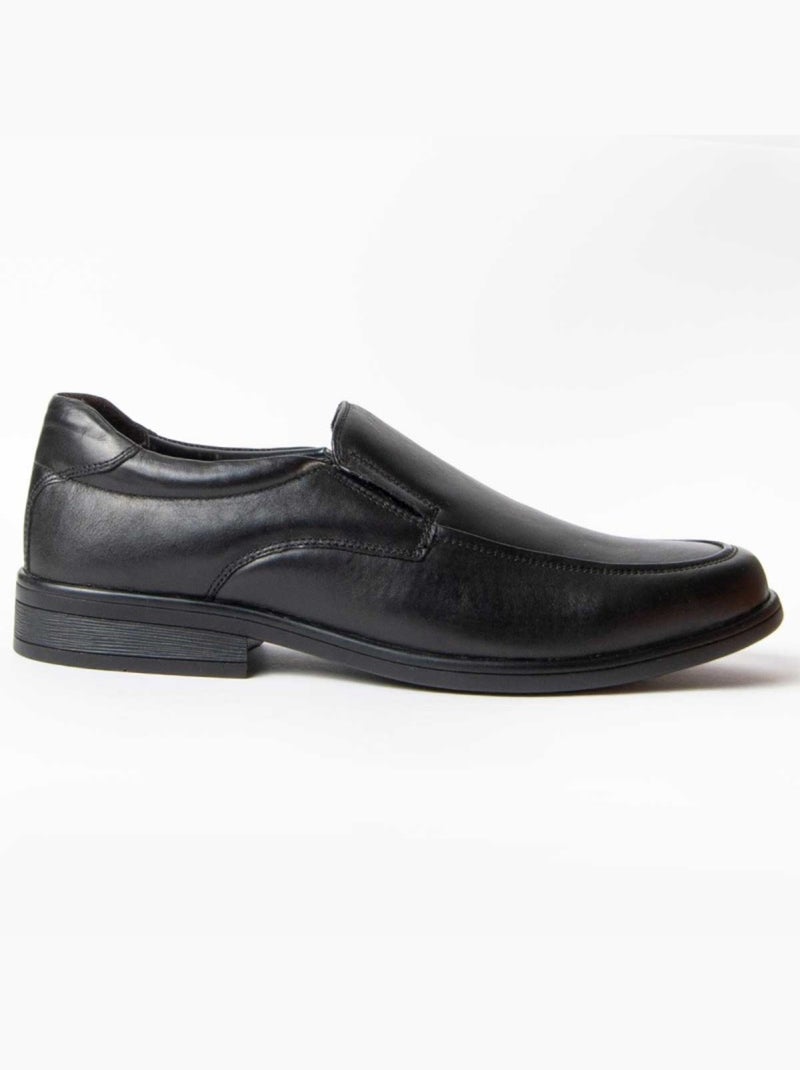 Mocassim Couro Natural Purapiel Preto - Kiabi
