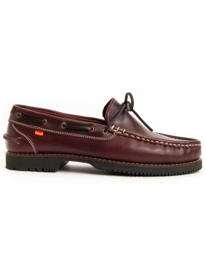 Mocassim Couro Natural Purapiel Vermelho - Kiabi
