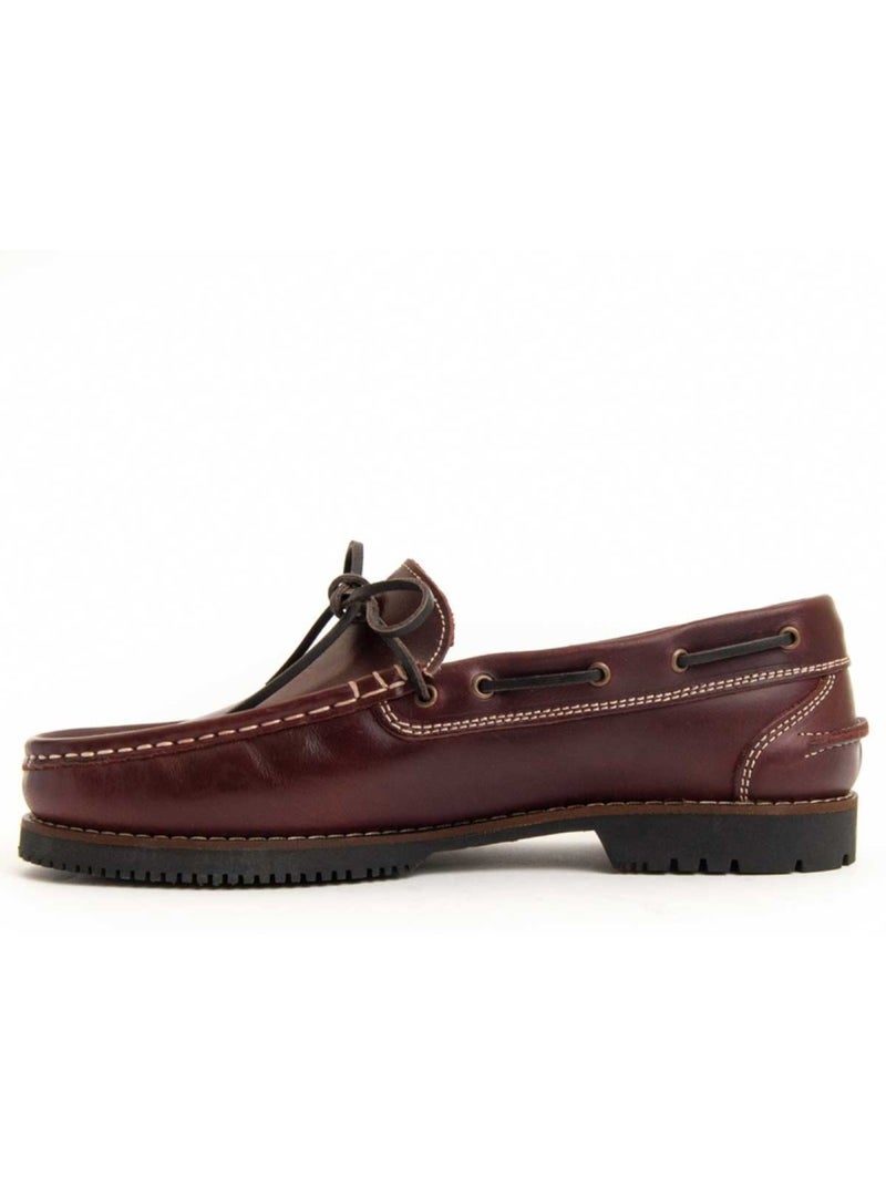 Mocassim Couro Natural Purapiel Vermelho - Kiabi