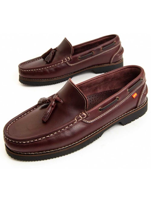 Mocassim Couro Natural Purapiel - Kiabi