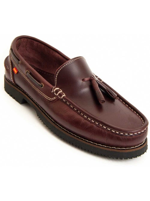Mocassim Couro Natural Purapiel - Kiabi