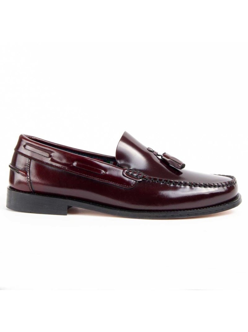 Mocassim Couro Natural Purapiel Vermelho - Kiabi