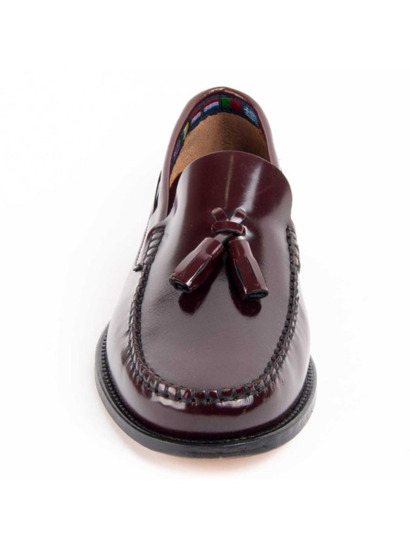 Mocassim Couro Natural Purapiel Vermelho - Kiabi