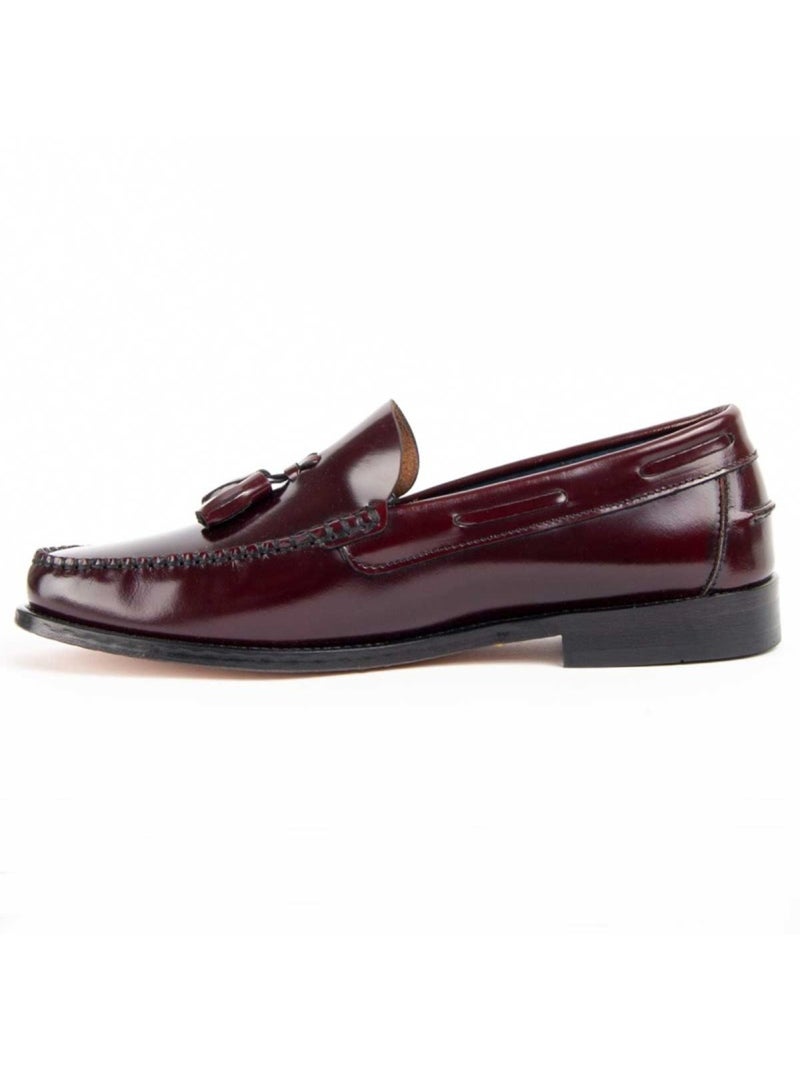 Mocassim Couro Natural Purapiel Vermelho - Kiabi