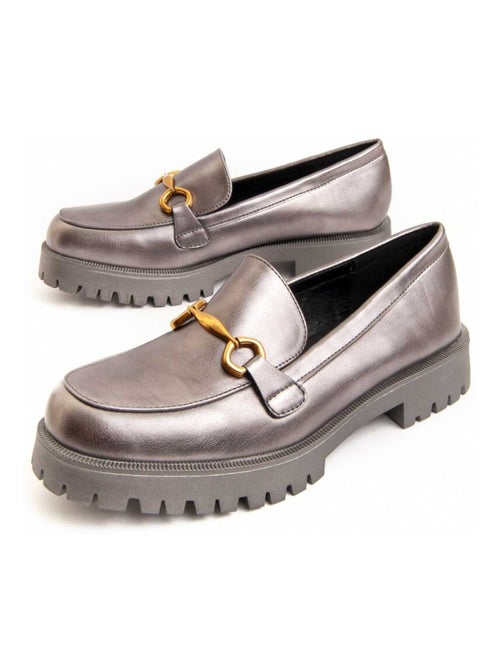 Mocassim De Plataforma Material Sintético E Têxtil Montevita - Kiabi Mocassim De Plataforma Material Sintético E Têxtil Montevita - Kiabi
