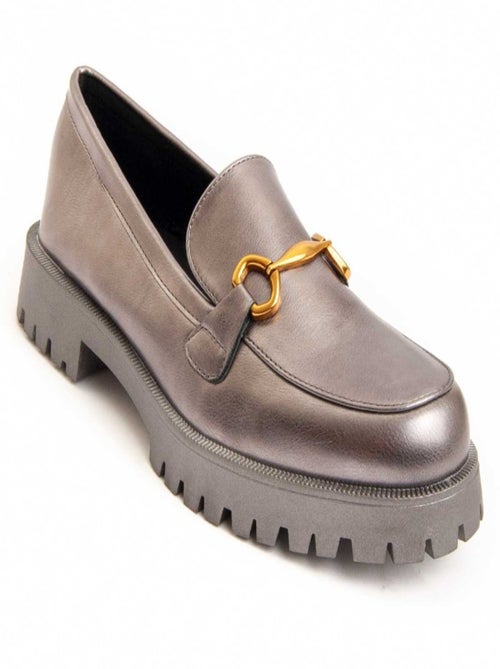 Mocassim De Plataforma Material Sintético E Têxtil Montevita - Kiabi Mocassim De Plataforma Material Sintético E Têxtil Montevita - Kiabi