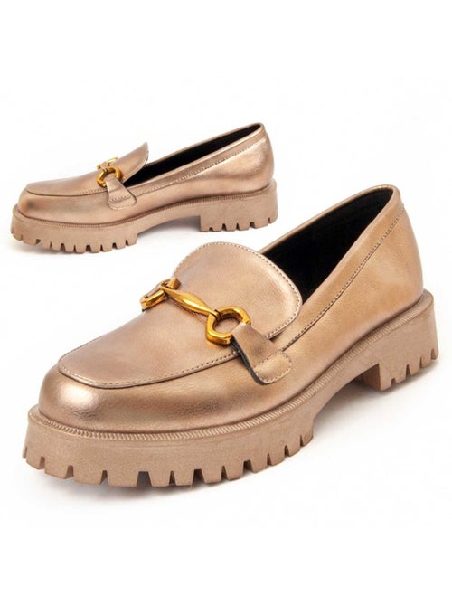 Mocassim De Plataforma Material Sintético E Têxtil Montevita - Kiabi Mocassim De Plataforma Material Sintético E Têxtil Montevita - Kiabi