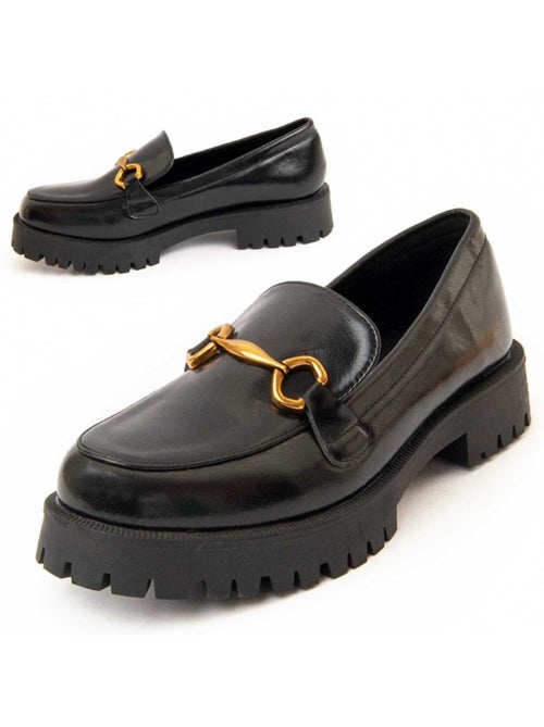 Mocassim De Plataforma Material Sintético E Têxtil Montevita - Kiabi Mocassim De Plataforma Material Sintético E Têxtil Montevita - Kiabi