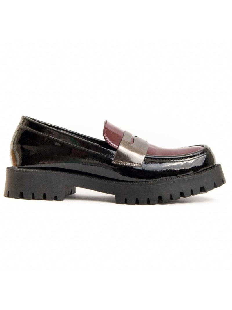 Mocassim De Plataforma Material Sintético E Têxtil Montevita Preto - Kiabi