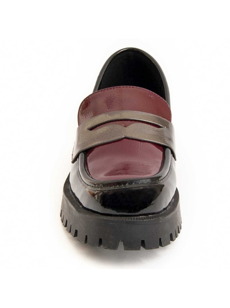 Mocassim De Plataforma Material Sintético E Têxtil Montevita Preto - Kiabi