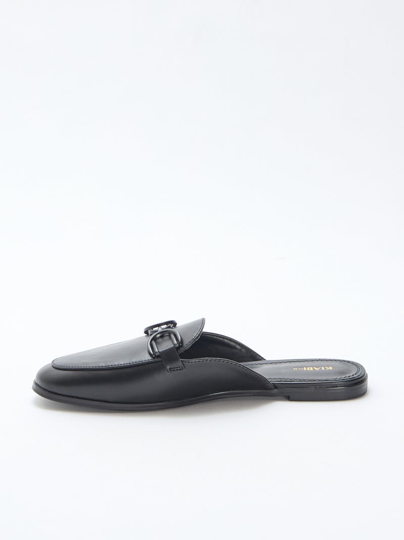 Mocassim detalhado com corrente Preto - Kiabi