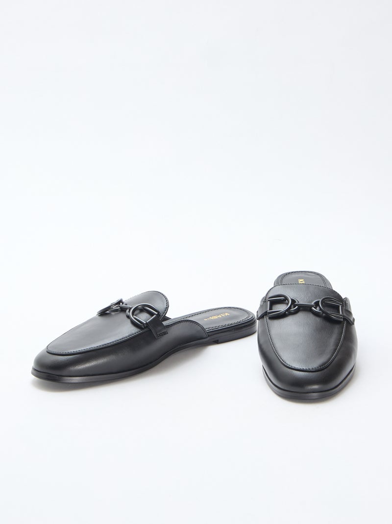 Mocassim detalhado com corrente Preto - Kiabi