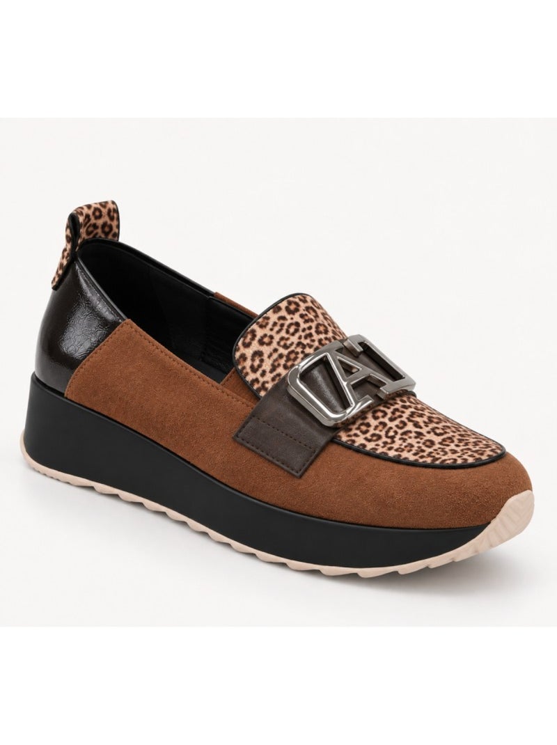 Mocassim material sintético montevita Castanho - Kiabi